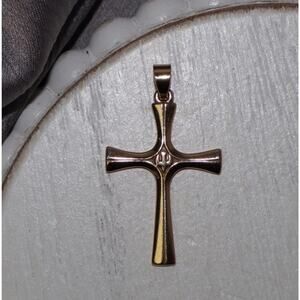 Retired James Avery 14k Descending Dove Cross Pendant 2.17G / 1.3in